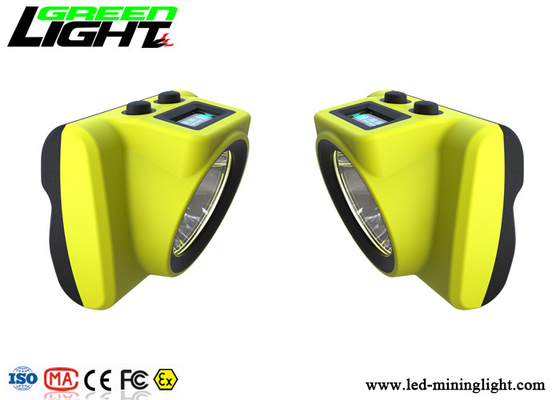 18000lux LED Miners Cap Lamp 6800mA ABS عملکرد هشدار ماده شارژ USB