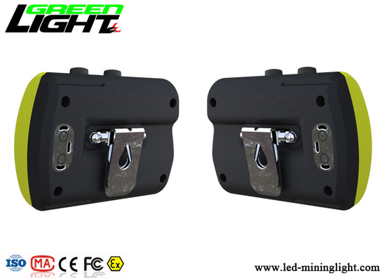 18000lux LED Miners Cap Lamp 6800mA ABS عملکرد هشدار ماده شارژ USB