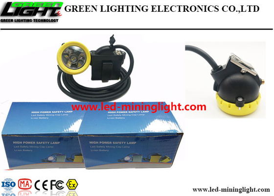 چراغ درپوش معدنچی LED سبک 10000lux 7.8Ah یون لیتیوم با درپوش دکمه سیلیکون