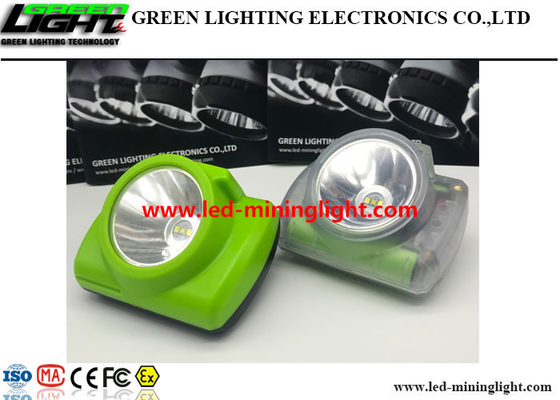 USB Charger LED Miners Cap Lamp 25000lux 1.78W Retardant Flame with OLED