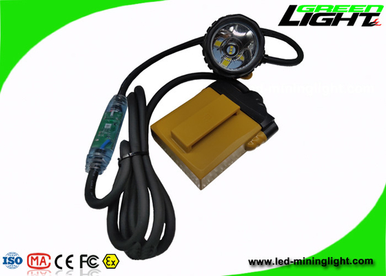 روشنایی قوی چراغ هشدار LED ، 3W Miners Cap Lamp 10.4Ah SAMSUNG باتری