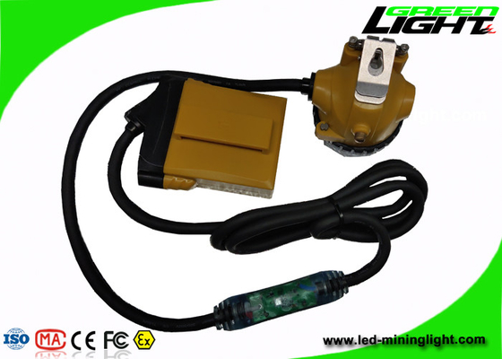 روشنایی قوی چراغ هشدار LED ، 3W Miners Cap Lamp 10.4Ah SAMSUNG باتری