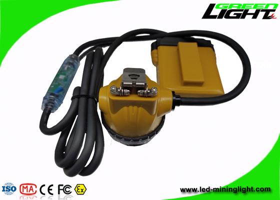 روشنایی قوی چراغ هشدار LED ، 3W Miners Cap Lamp 10.4Ah SAMSUNG باتری