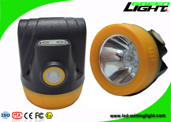 چراغ جلو کلاه سخت باتری 3.8 آمپر ساعتی ، چراغ جلو معدنچی قابل شارژ ضد آب IP68