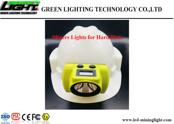 ظرفیت باتری LED Miners Cap Lamp IP68 6.8Ah ظرفیت باتری با صفحه نمایش OLED