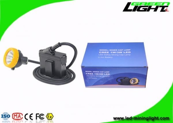 Cree Source Lamp Cap Cap Mining 10000lux 6.6Ah باتری با دکمه سیلیکون