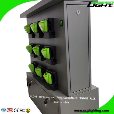 شارژر دو طرفه قفسه های شارژی معدن بی سیم چراغ 18 واحد 5V 2A سری GLC-6