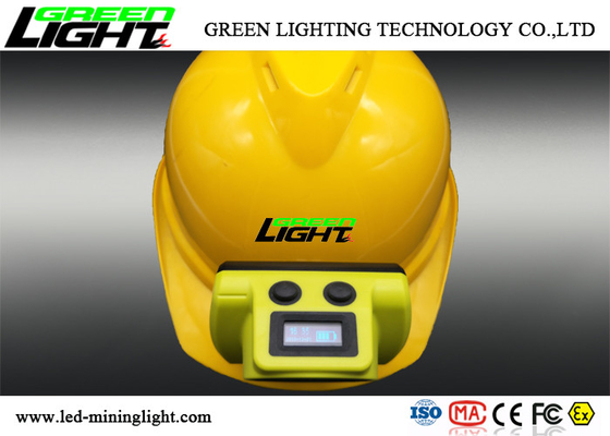 صفحه نمایش OLED بی سیم ماینرها Cap Lamp 18650 6800mA پشتیبانی از ظرفیت باتری شارژ USB