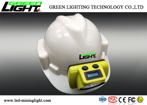 385lum CREE LED Miners Cap Lamp ABS Material 6800mA ظرفیت باتری روشنایی بالا