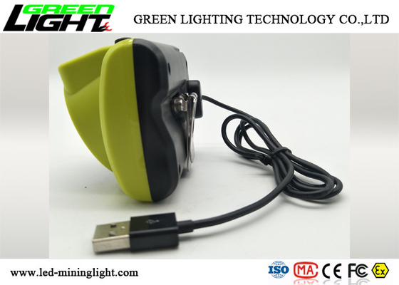 385lum CREE LED Miners Cap Lamp ABS Material 6800mA ظرفیت باتری روشنایی بالا