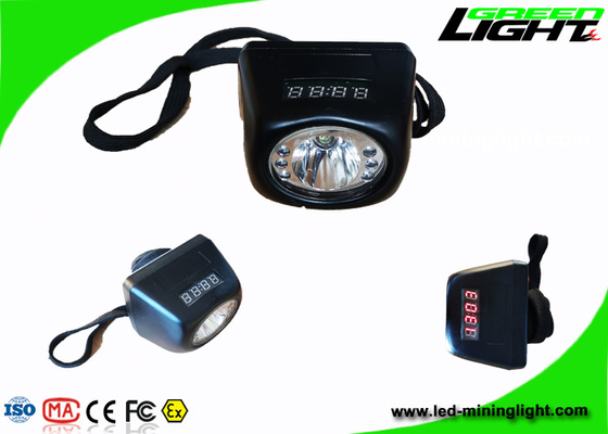 8000lux High Lightness Miners Cap Lamps بی سیم سبک وزن صفحه نمایش دیجیتال PC