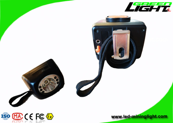 8000lux High Lightness Miners Cap Lamps بی سیم سبک وزن صفحه نمایش دیجیتال PC