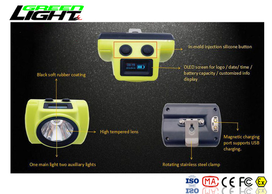 شارژر USB بی سیم چراغ جلو LED قابل شارژ Cree برای اجرای سبک کلاه سخت