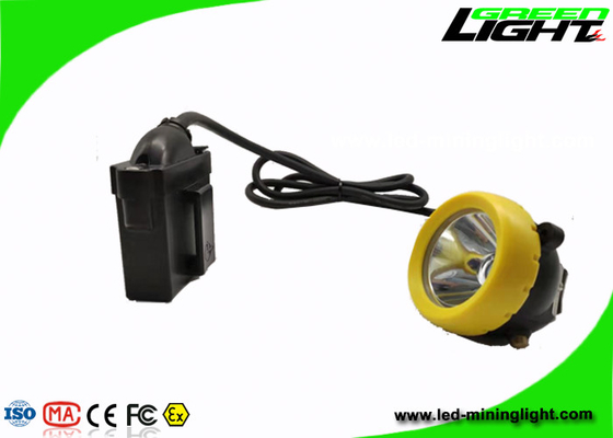 روشنایی صنعتی LED Miners Cap Lamp 10000lux 7.8Ah باتری با درپوش دکمه سیلیکون