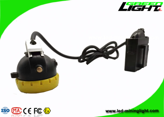روشنایی صنعتی LED Miners Cap Lamp 10000lux 7.8Ah باتری با درپوش دکمه سیلیکون