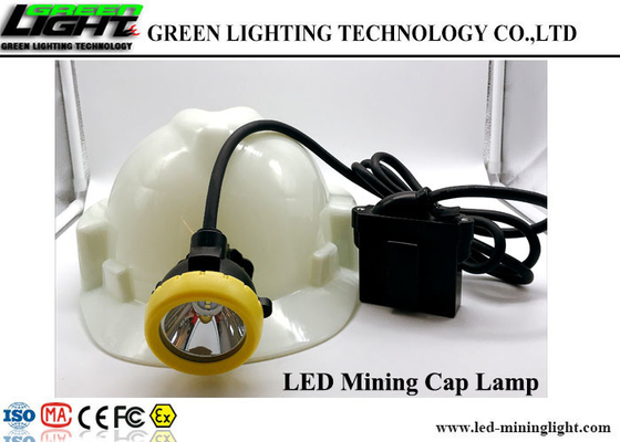 10000Lux Corded LED Miners Cap Cap چراغ ، ضد آب ذغال سنگ معدن ذغال سنگ چراغ IP68