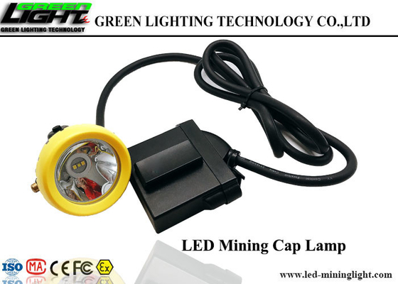 10000Lux Corded LED Miners Cap Cap چراغ ، ضد آب ذغال سنگ معدن ذغال سنگ چراغ IP68