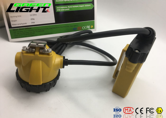 ضد آب Ip68 قابل شارژ چراغ کلاه سخت چراغ جلو ، چراغ جلو با قدرت بالا برای اجرا