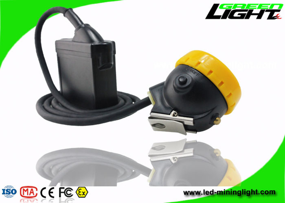 10000lux Mining Cap Cap چراغ روشنایی بالا 216lum Li - بسته باتری یونی وزن سبک