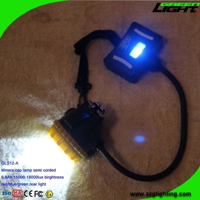 چراغ درپوش باتری پاناسونیک 6.8Ah چراغ های قدرت بالا 1.7W Ip68 برای کلاه های سخت