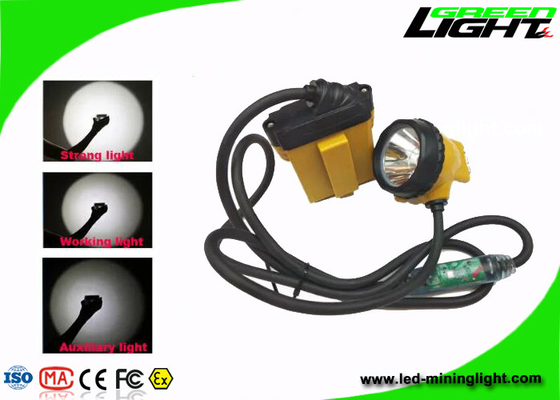 25000Lux چراغ قوه چراغ قوه Corded Mining Cap Lamp ضد آب Cree Ip68 GLC12-A