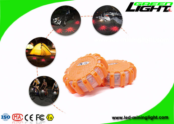 دیسک اضطراری جاده قلاب مغناطیسی قابل شارژ USB ماشین هشدار دهنده LED