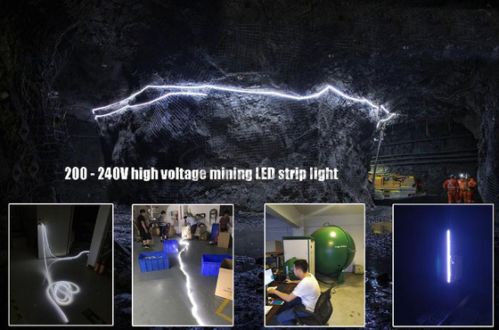 چراغ نوار انعطاف پذیر LED تونل زیرزمینی Sillicone Bright White SMD 5050