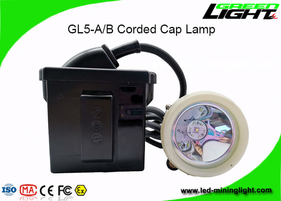 باتری لیتیوم یون قابل شارژ معدنچی LED چراغ درپوش 10000lux پرتو بلند برای تونل