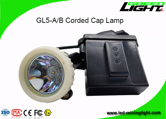 باتری لیتیوم یون قابل شارژ معدنچی LED چراغ درپوش 10000lux پرتو بلند برای تونل