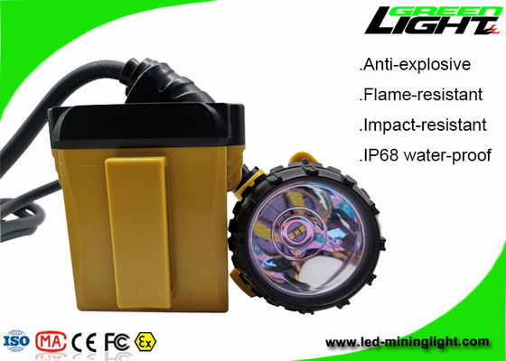 عملکرد بالا LED Miners Cap Lamp 25000lux روشنایی 1200 چرخه باتری