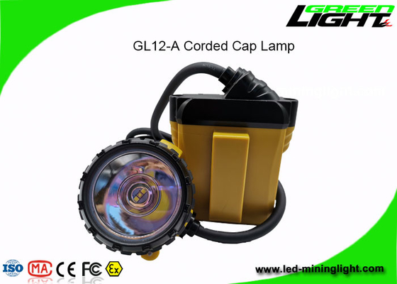 عملکرد بالا LED Miners Cap Lamp 25000lux روشنایی 1200 چرخه باتری