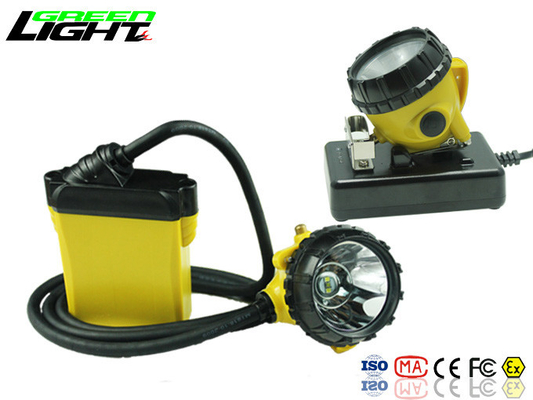 لامپ معدنکاری ذغال سنگ آلومینیوم 10400mAh 25000lux Cree