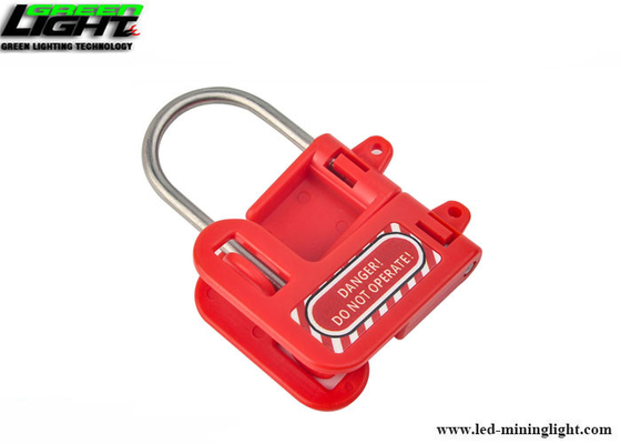 شماره S430 Safety Lock Hasp Lockout با دسته پلاستیکی قرمز ، پاک شدن فک 1 اینچ (25 میلی متر)