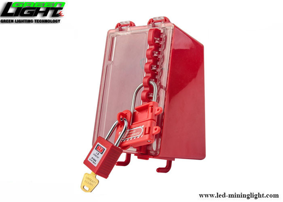 شماره S430 Safety Lock Hasp Lockout با دسته پلاستیکی قرمز ، پاک شدن فک 1 اینچ (25 میلی متر)