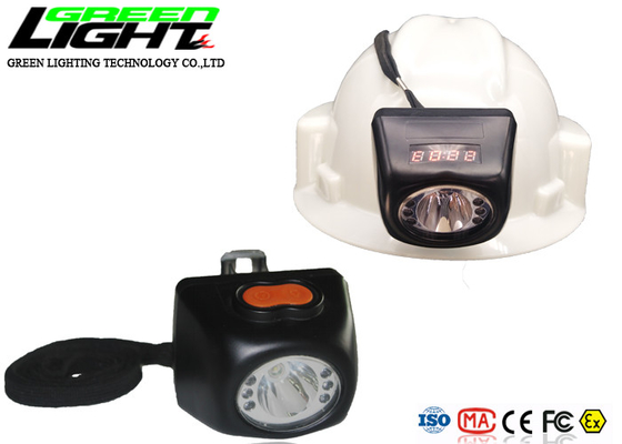 باتری 4.5Ah Li Ion باتری 0.9W 8000lux چراغ درپوش معدنچی