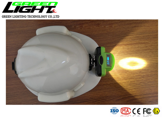 صفحه نمایش OLED 1.78W 15000LUX 480mA Wireless Miners Cap Lamp