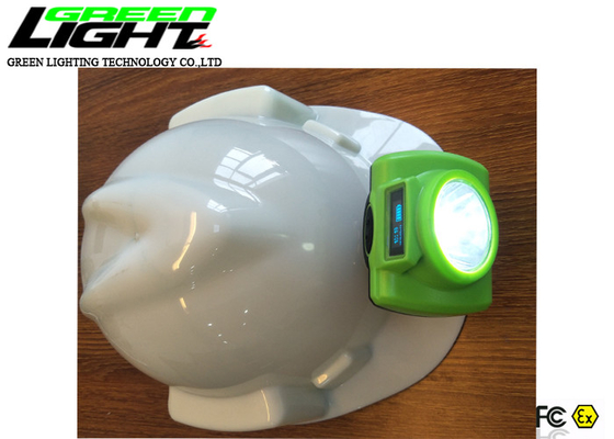 صفحه نمایش OLED 1.78W 15000LUX 480mA Wireless Miners Cap Lamp