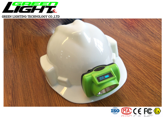 صفحه نمایش OLED 1.78W 15000LUX 480mA Wireless Miners Cap Lamp