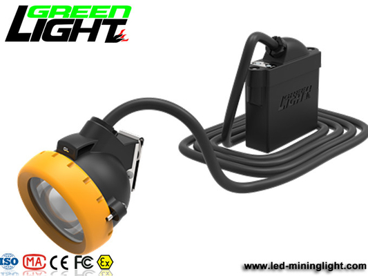 چراغ کلاه ایمنی مینرهای زیرزمینی ضد آب IP68 6.6Ah 1000Lux