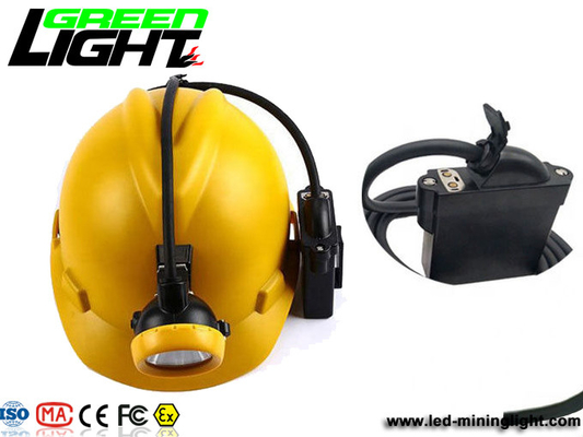 چراغ کلاه ایمنی مینرهای زیرزمینی ضد آب IP68 6.6Ah 1000Lux