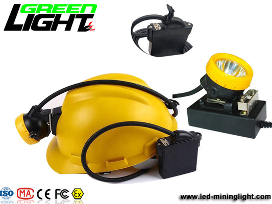چراغ کلاه ایمنی مینرهای زیرزمینی ضد آب IP68 6.6Ah 1000Lux