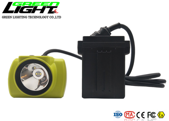 ضد آب IP68 LED Miner Cap Lamp 13600mAh 25000lux با سیم