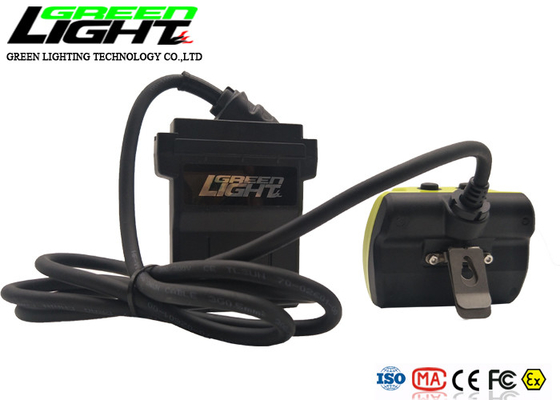 ضد آب IP68 LED Miner Cap Lamp 13600mAh 25000lux با سیم