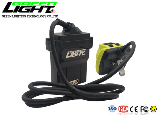 ضد آب IP68 LED Miner Cap Lamp 13600mAh 25000lux با سیم