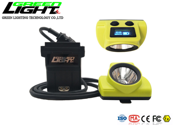 چراغ های معدن ذغال سنگ صفحه نمایش OLED باتری 13.6Ah 25000lux