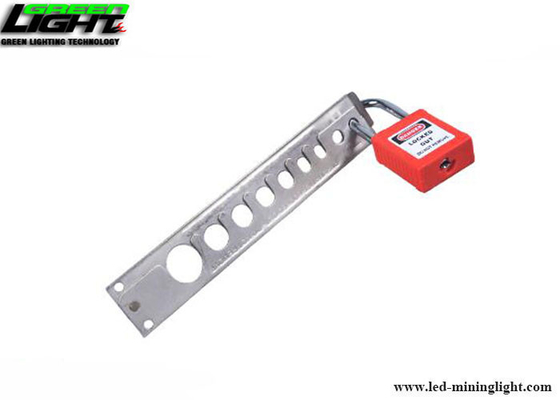 SUS304 7mm Shackle Pneumatic Lockout Devices پیچ خورده