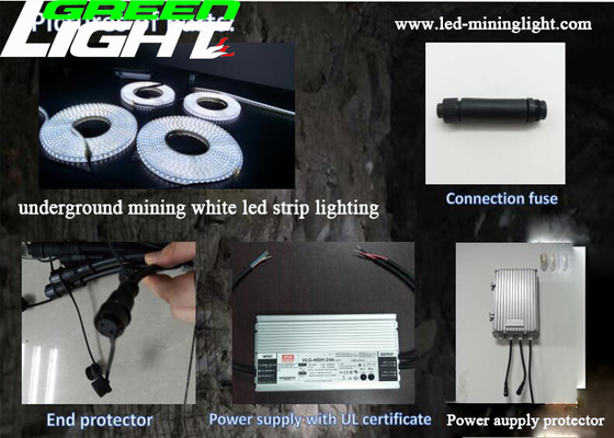چراغ نواری نوار چراغ سفید گرم 60 LED SMD5050 برای روشنایی منطقه خطرناک / ایمن