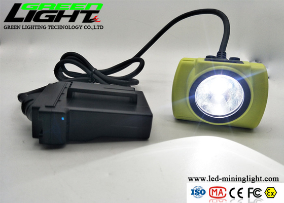 13.6Ah 530lum 25000lux Led Mining Cap Lamp For Underground
