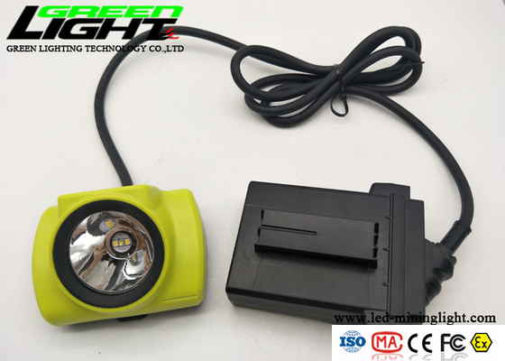 13.6Ah 530lum 25000lux Led Mining Cap Lamp For Underground