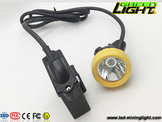 چراغ کلاه سخت معدن IP68 450mA 12000lux 1200 چرخه
